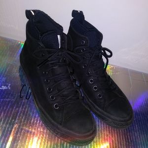 Black insulated Converse